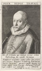 Portrait du compositeur Orlando di Lasso 1532-1594, 1593 - Jan Sadeler