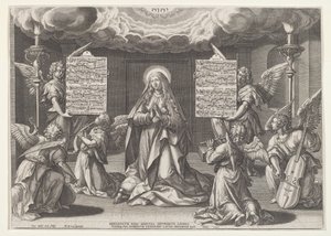 Magnificat : La Vierge entourée d
