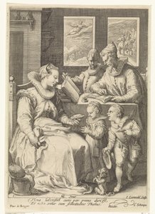 Le matin (De vier tijden van de dag) - Jan Saenredam