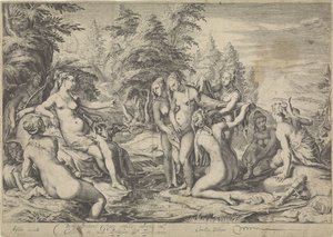 Diane découvre la grossesse de Callisto - Jan Saenredam