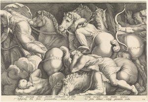 Frise avec la punition de Niobé (plaque 2)
