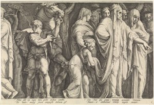 Frise avec la punition de Niobé (plaque 6)