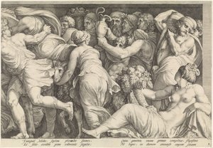 Frise avec la punition de Niobé (plaque 8) - Jan Saenredam