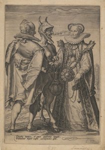 Mariage pour la richesse célébré par le diable, vers 1600