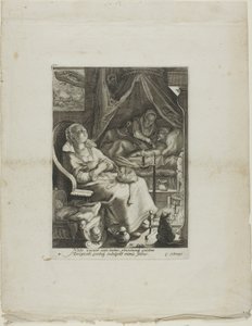 Nuit, planche quatre de Quatre moments de la journée - Jan Saenredam