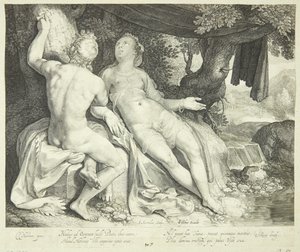 Paris et Oenone - Jan Saenredam