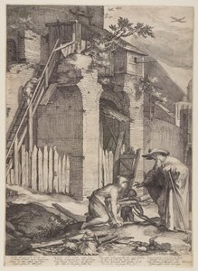 Le prophète Élie et la veuve Zarephath - Jan Saenredam