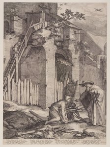 Le prophète Élie et la veuve de Zarephath - Jan Saenredam