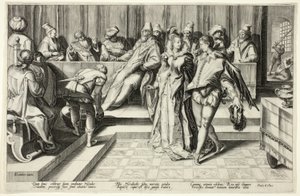 Salomé dansant devant Hérode - Jan Saenredam