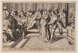 Salomé dansant devant Hérode - Jan Saenredam