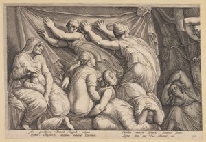 Le châtiment de Niobé (planche 1) - Jan Saenredam