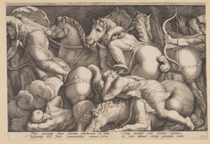 Le châtiment de Niobé (planche 2) - Jan Saenredam