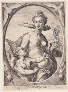 Vénus et Amor, de Trois dieux ou déesses païens
