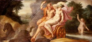Enlèvement de Proserpine (Ratto di Proserpina), par Jan Soens aussi connu sous le nom de Flamand, fin du XVIe siècle - Jan Soens