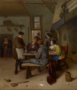 Joueurs de cartes dans une taverne - Jan Steen
