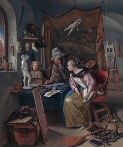 La leçon de dessin - Jan Steen