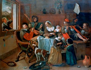 La famille joyeuse, 1668 - Jan Havickszoon Steen