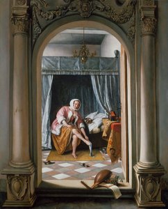 Femme aux toilettes - Jan Steen