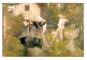Dragage dans la Woluwe - Jan Stobbaerts