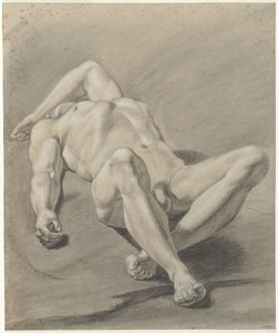 Homme nu allongé - Jan Swart