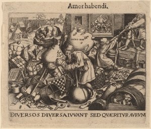 Chacun - Jan Theodor de Bry after Pieter Bruegel the Elder