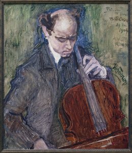 Pablo Casals (1876-1973) jouant du violoncelle - Jan Toorop