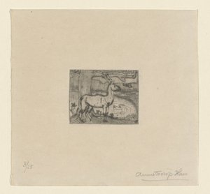 Hert bij een boom - Jan Toorop