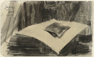 Gravure sur un fond sombre - Jan Toorop