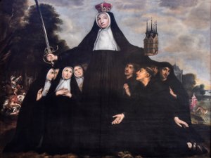 Jan Verhoeven (1642-1676) Sainte Begga, patronne des béguines et des mendiants Église du béguinage Malines 19-08-2023
