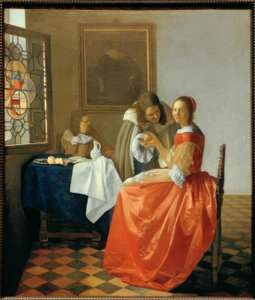 La Fille au verre de vin - Jan Vermeer van Delft