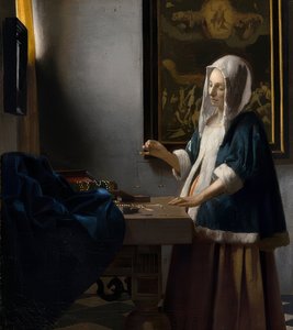Femme avec balance