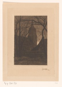 Église à Laren - Jan Veth (signed by artist)