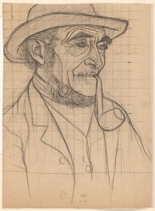 Paysan avec une pipe, vers la droite - Jan Veth