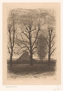 Ferme entre grands arbres, Ewijkshoeve - Jan Veth