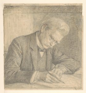 Portrait de J. van der Vegt, écrivant - Jan Veth
