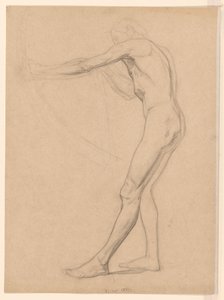 Homme nu debout, avec arc et flèche - Jan Veth