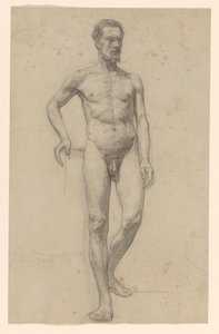Nu masculin debout, vu de face