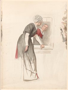 Femme debout devant un miroir - Jan Veth