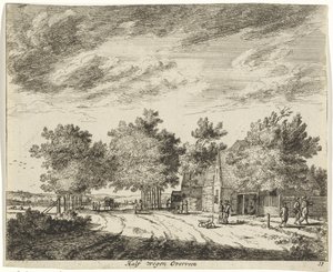 Paysage à mi-chemin d