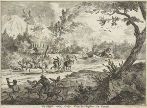 Chasse aux loups près de Conflans, Savoie
