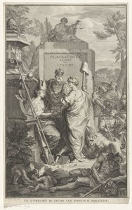 Représentation allégorique de la fondation d