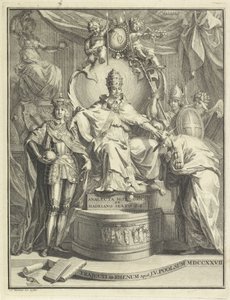 Pape Adrien VI sur son trône - Jan Wandelaar