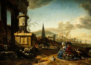 Port maritime italien - Jan Baptist Weenix
