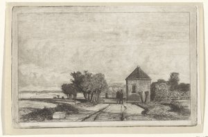 Vue de la Schenkweg avec le Dôme - Jan Weissenbruch