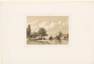 Paysage fluvial avec bateau remorqué - Jan Weissenbruch