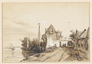 Petite ville au bord d