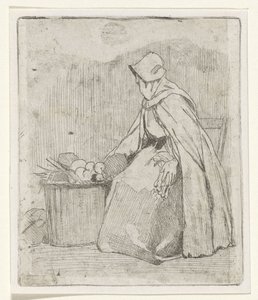 Marchande assise - Jan Weissenbruch