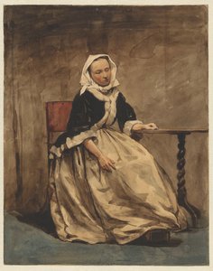 Femme assise à côté d