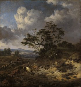 Paysage vallonné avec vaches - Jan Wijnants