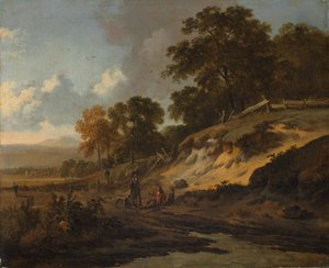 Paysage avec chasseurs - Jan Wijnants